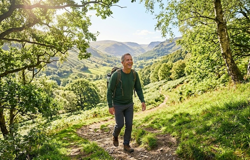 Ranní procházka v přírodě jako součást zdravého životního stylu
